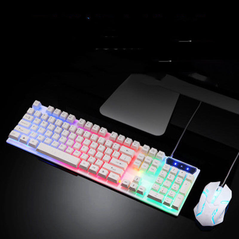 Boseton 8310 backlit USB wired keyboard and mouse
