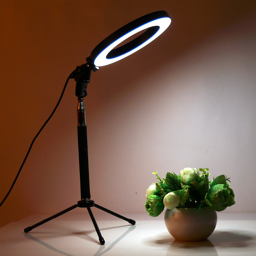 Lifting ring LED fill light floor tripod