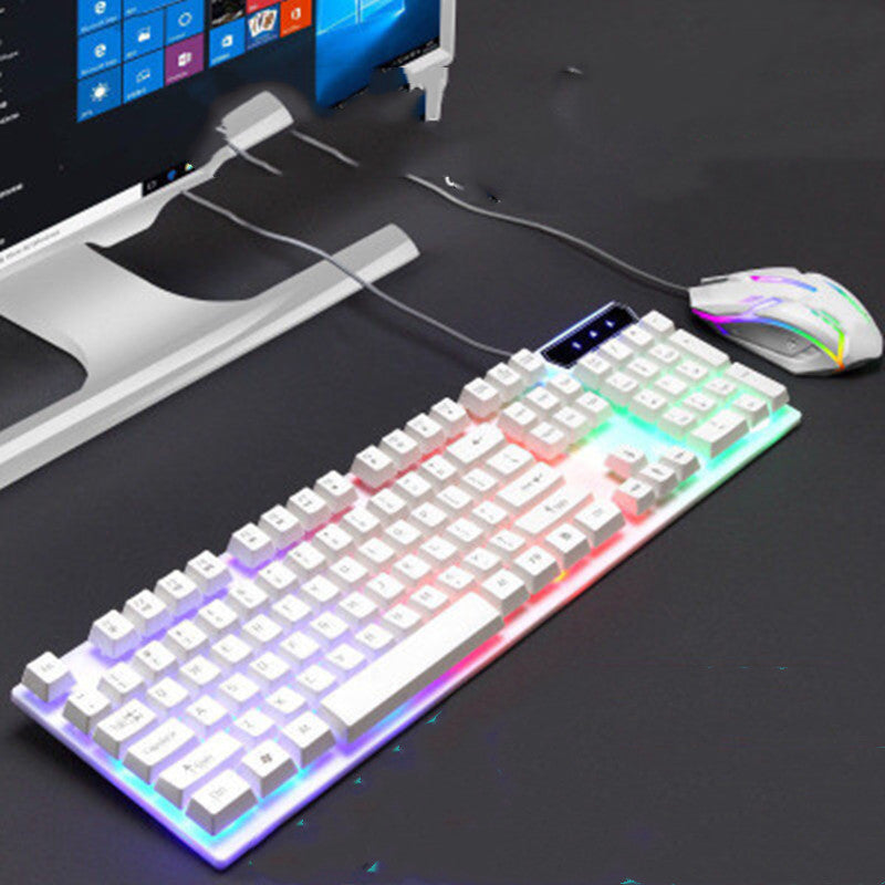 Boseton 8310 backlit USB wired keyboard and mouse