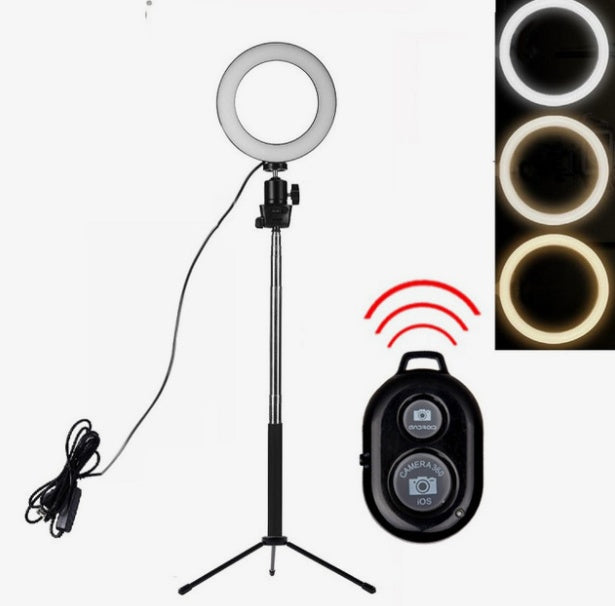 Lifting ring LED fill light floor tripod