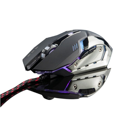 Silent wired gaming mouse
