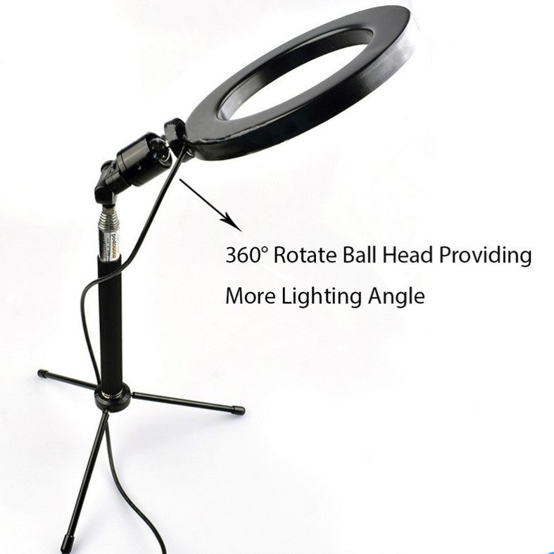 Lifting ring LED fill light floor tripod