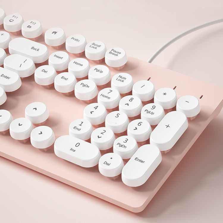 Fashion Minimalist External Wired Keyboard