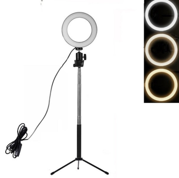 Lifting ring LED fill light floor tripod