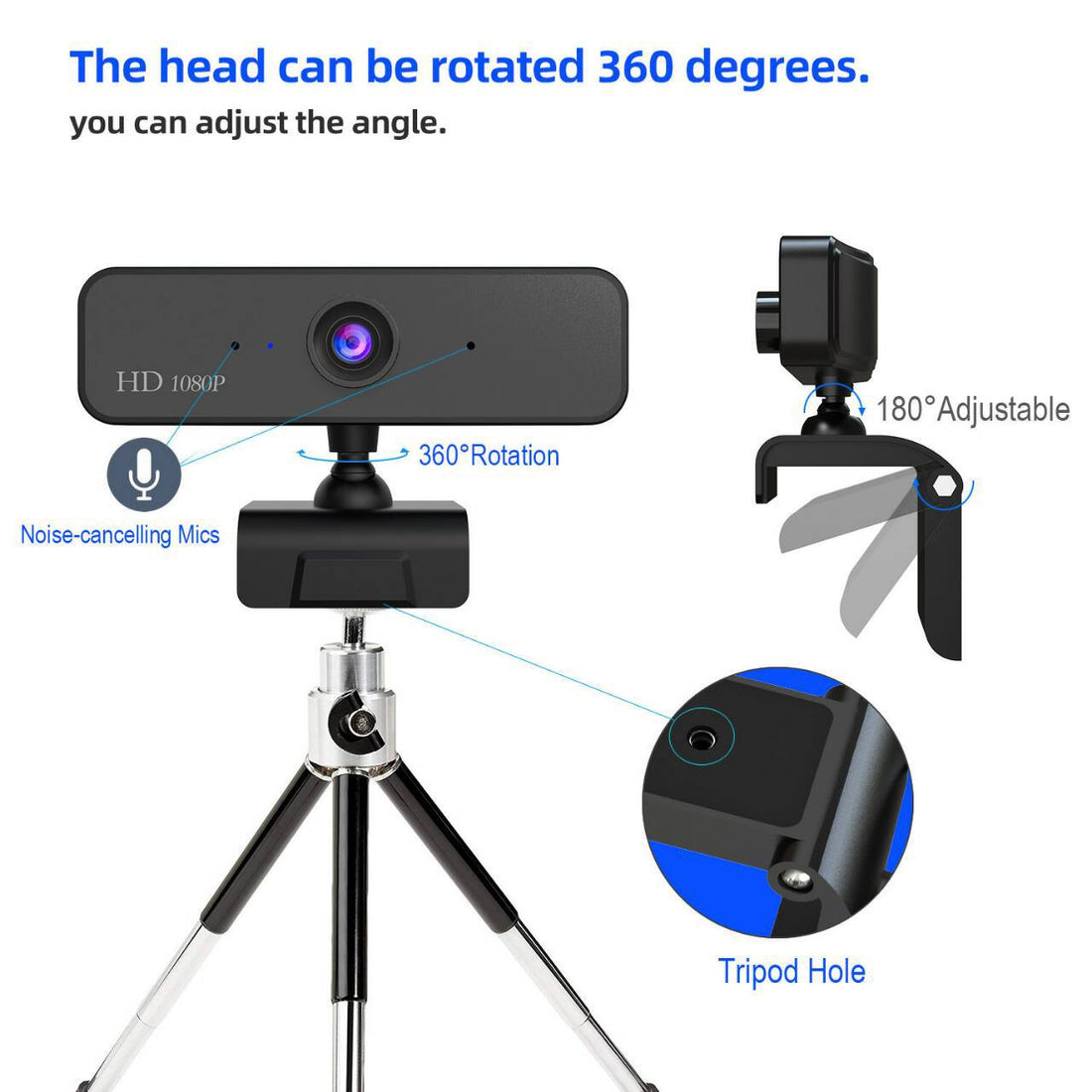 4K Auto Focus Computer USB Live Webcam
