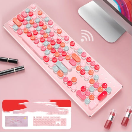 Macaron Wired Mechanical Keyboard And Mouse Set
