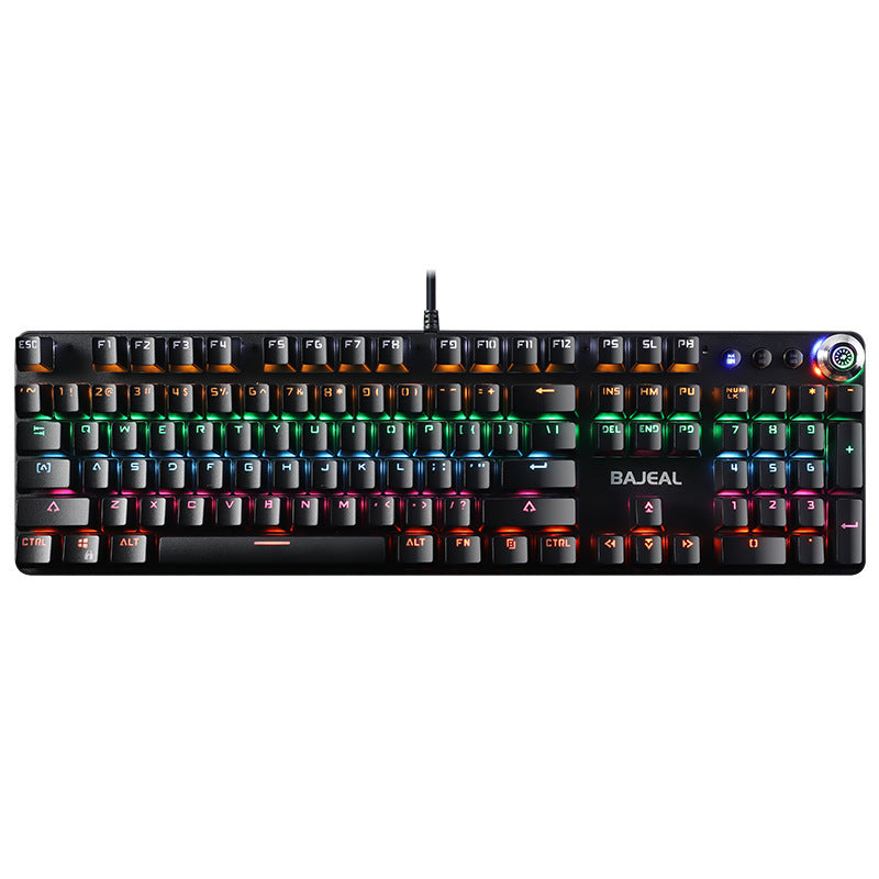 Metal Real Mechanical Wired Luminous Keyboard