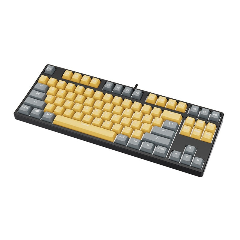 87 Key Two Colors Mechanical Keyboard