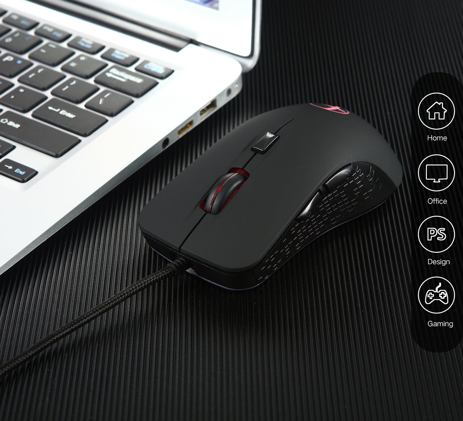 Office Notebook Computer Wired Optical Mouse