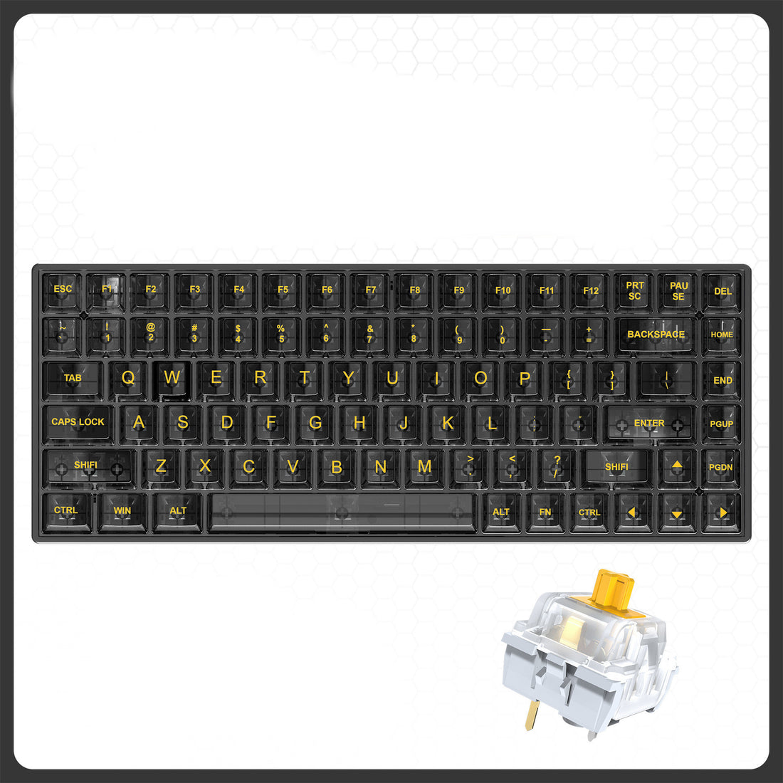 Transparent RGB Gaming Wired Mechanical Keyboard