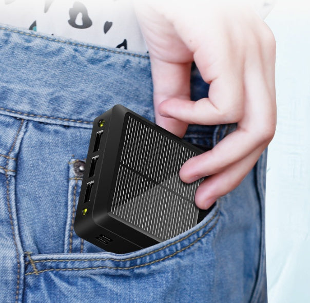 Solar Power Bank Is Small And Portable