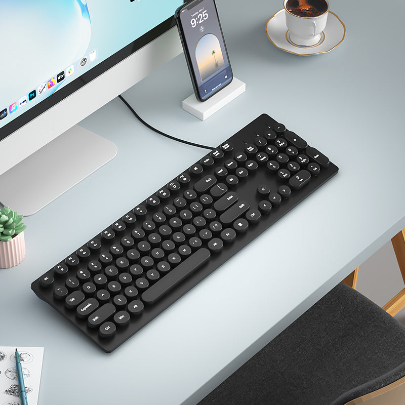 Fashion Minimalist External Wired Keyboard