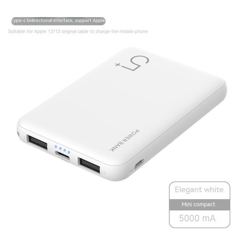 5000 MA Compact Mini Portable Power Bank
