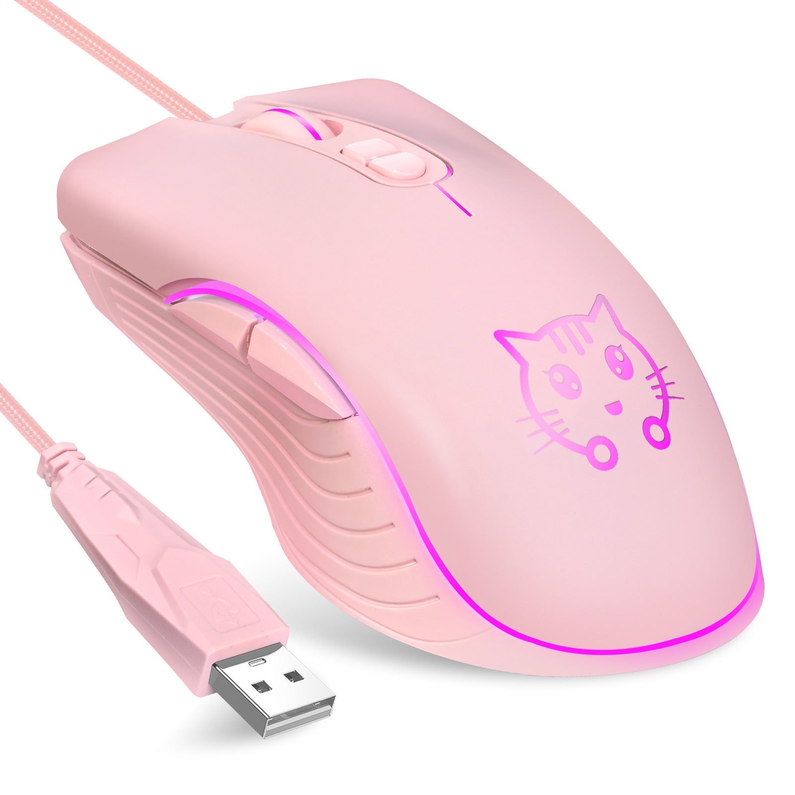 Cat Wired Gaming Electronic Sliding Mouse