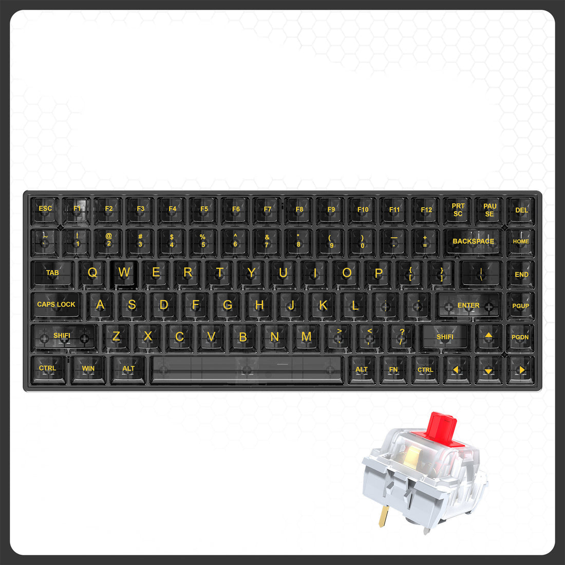 Transparent RGB Gaming Wired Mechanical Keyboard